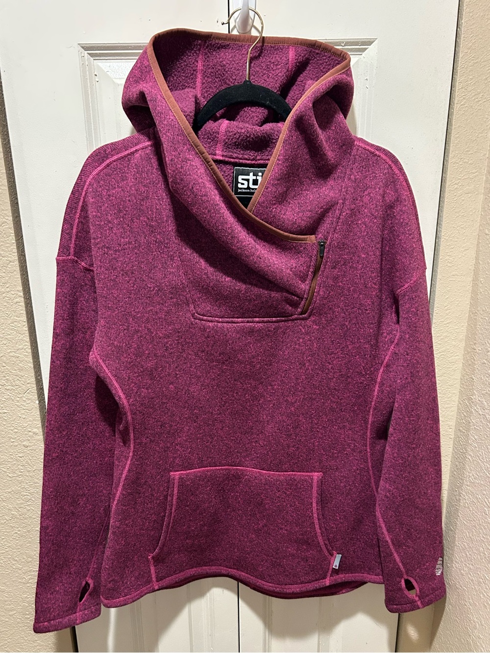 Stio Women’s Sweetwater Fleece Hoodie in Pink , Large
